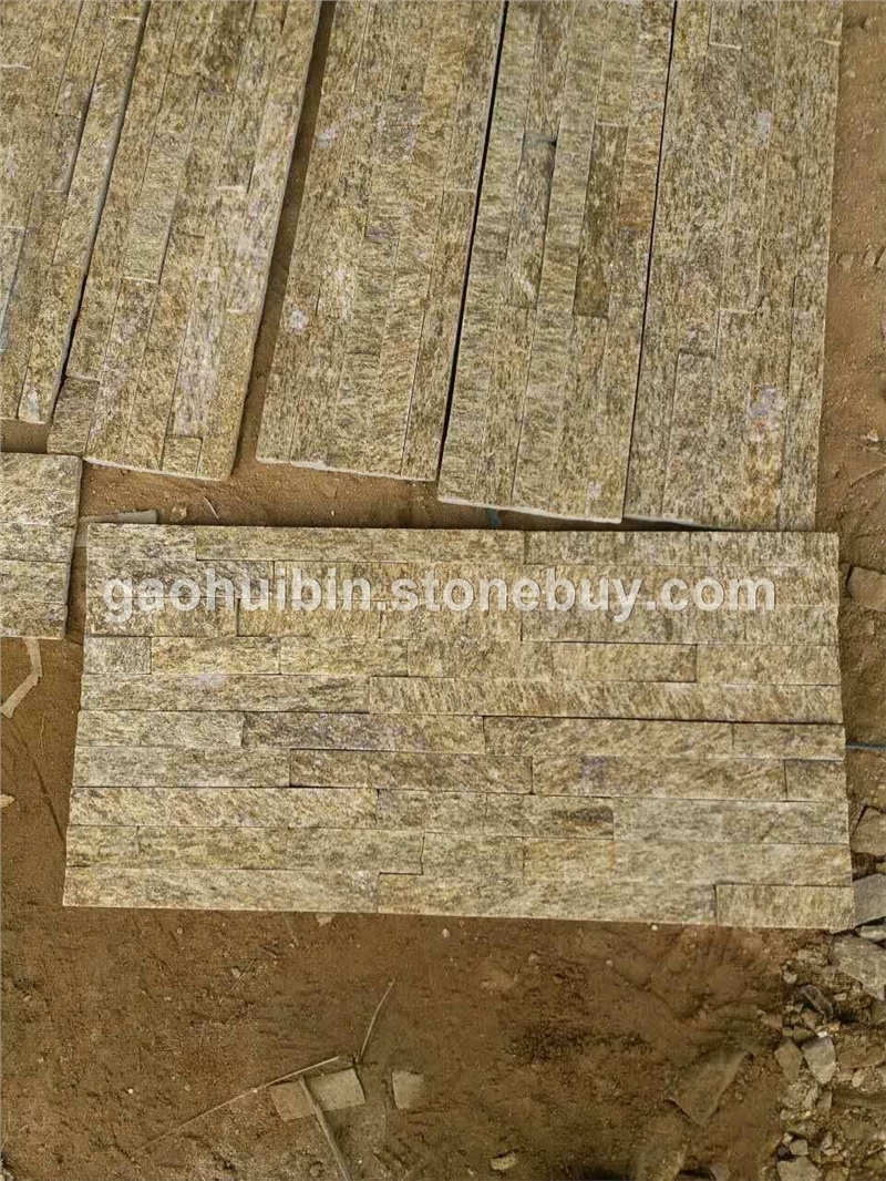 黄木纹 虎皮黄 炙麻黄文化石  厂家直销 大量批发