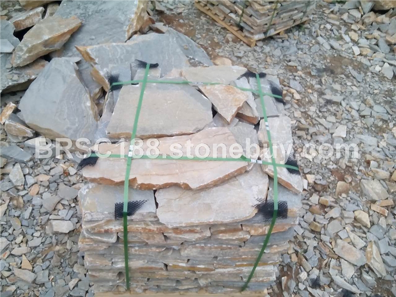 青石板乱拼 乱型 大量批发  铺路石  微笑 18832222092