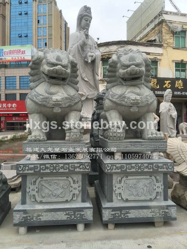 石雕北京狮现货 惠安青石狮子 石狮子商家