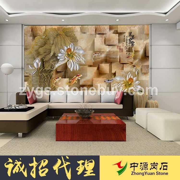 3D人造石背景墻