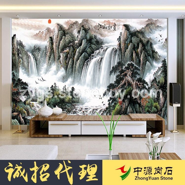 人造石風(fēng)景背景墻