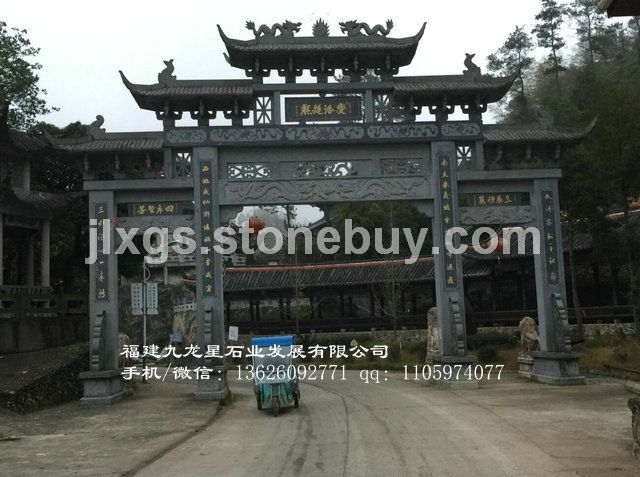 大型牌坊雕塑 惠安石雕牌坊 牌坊雕刻厂家