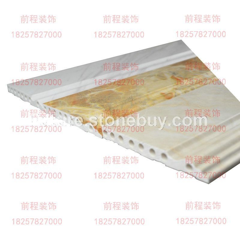 前程科技纳米石材,pvc石塑线条仿大理石,装饰材料包边踢脚线