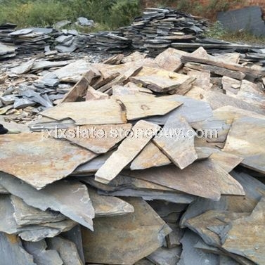 乱板岩无规则碎拼石锈