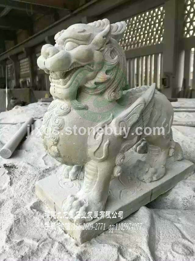 石雕貔貅定制 花岗岩貔貅 园林古建厂家