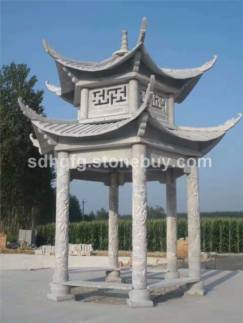 石雕凉亭