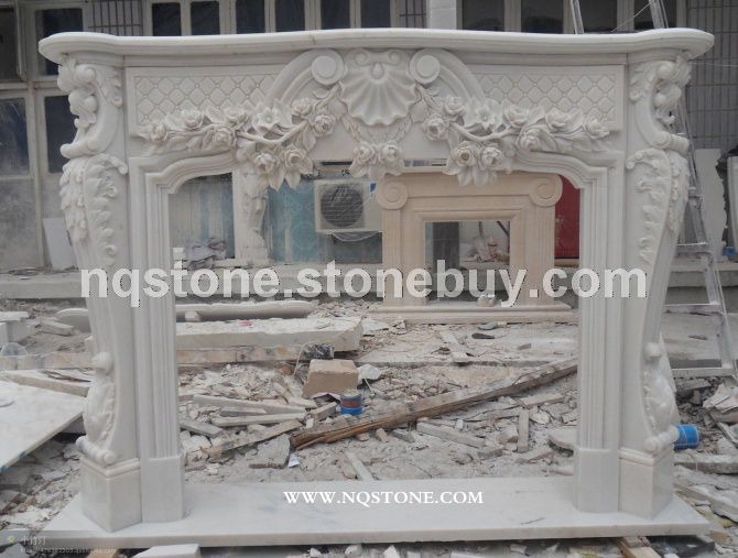 F-054现代装饰大理石壁炉架Fireplace Mantel
