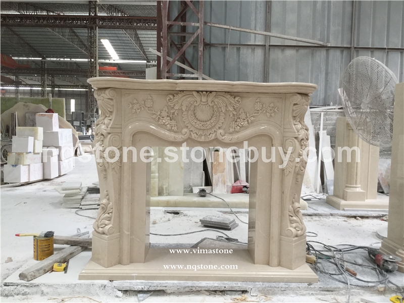 F-016Fireplace Mantel出口美国大理石壁炉架