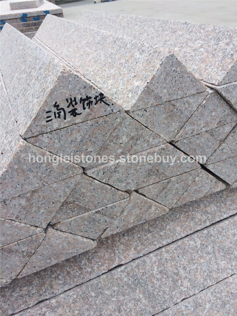 五莲红三角形装饰块