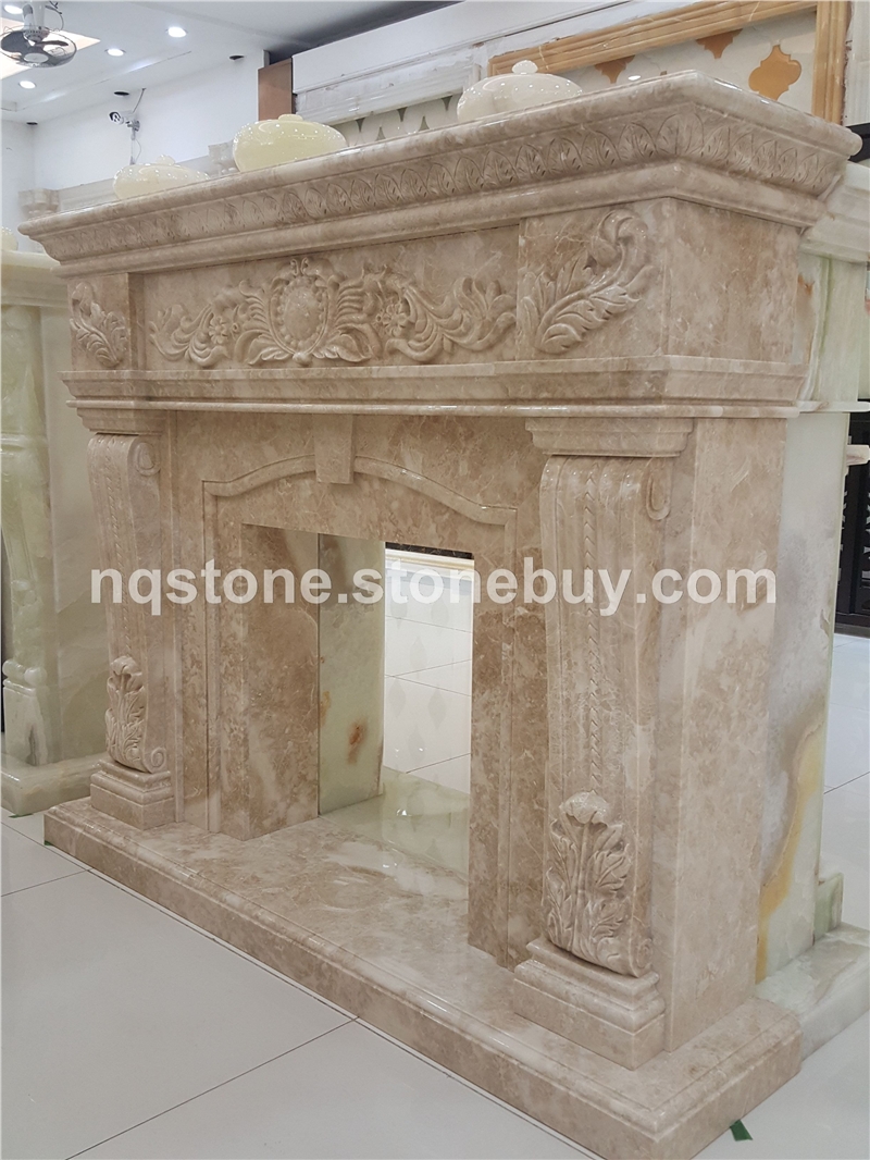 F-90卡布其诺大理石壁炉架Natural Marble Mantel160
