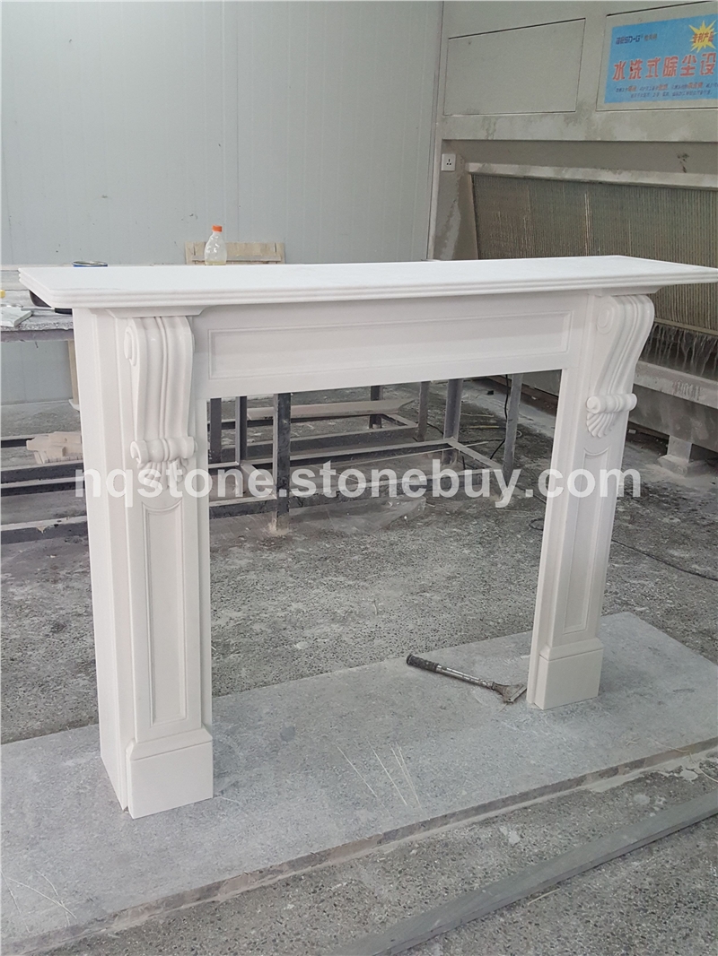 F-91天然汉白玉壁炉架Natural Marble Mantel160