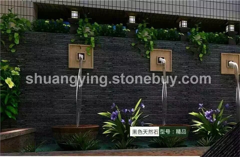 黑色流水石工程实例