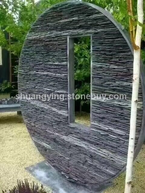 黑色流水石工程实例