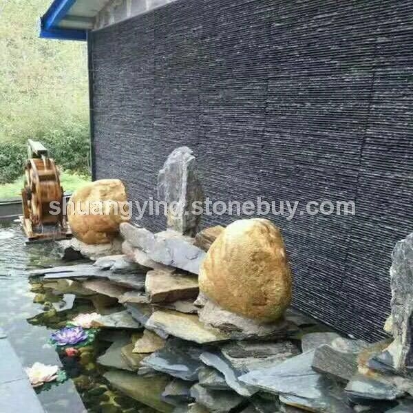 黑色流水石工程实例