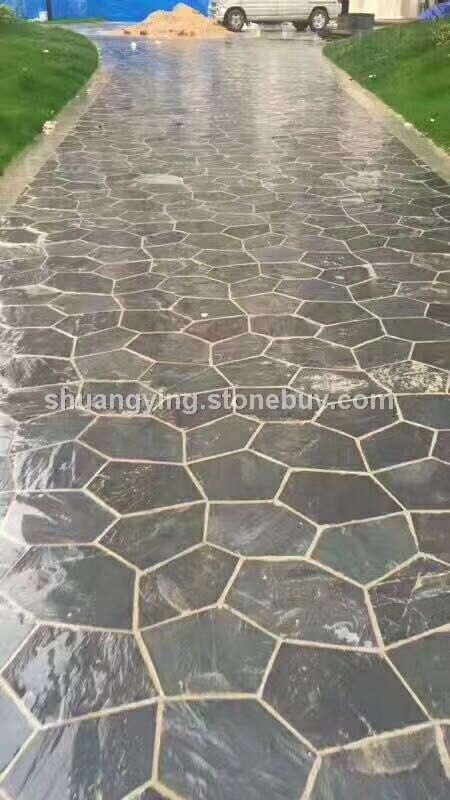 黑色冰裂纹工程实例