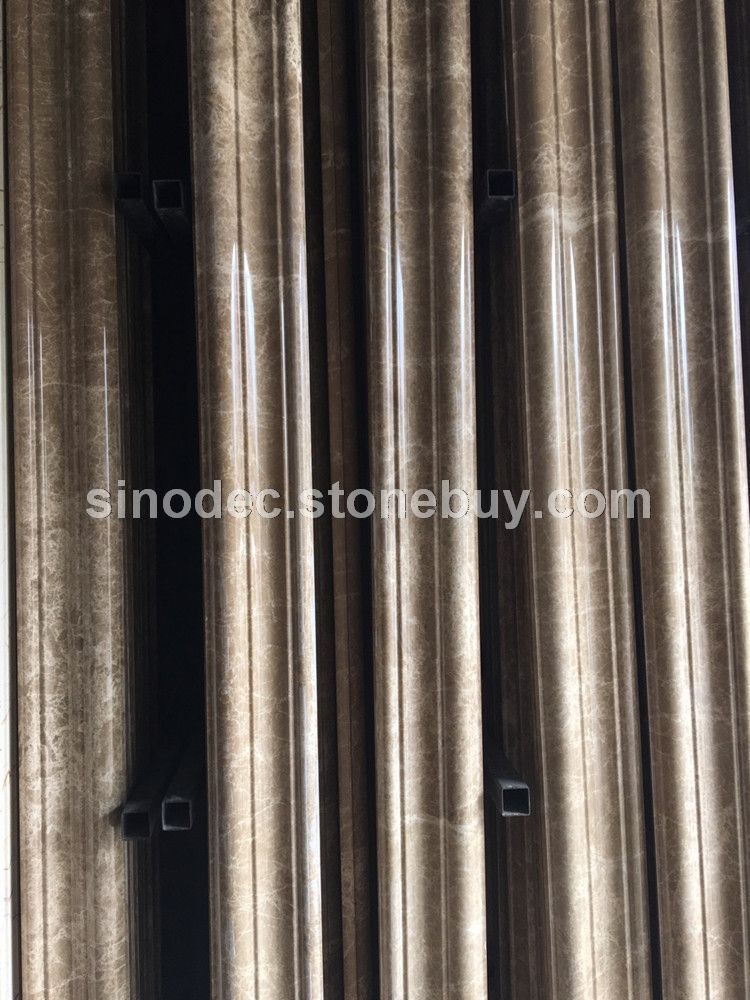 浅啡网线条大理石门套 专业电梯套定做 异型线条 窗套