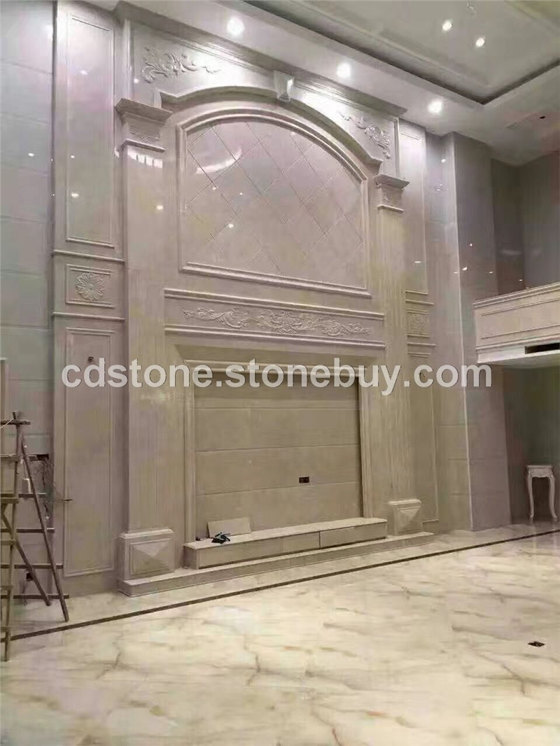 厂家定制人造石背景墙框岗石特价客厅电视墙餐厅欧式水刀拼花背景