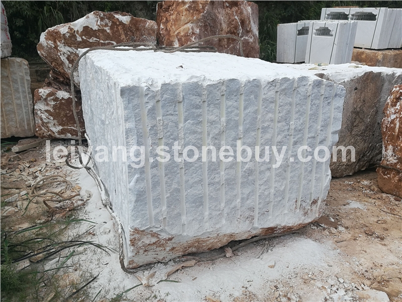 湖南汉白玉产地荒料毛料