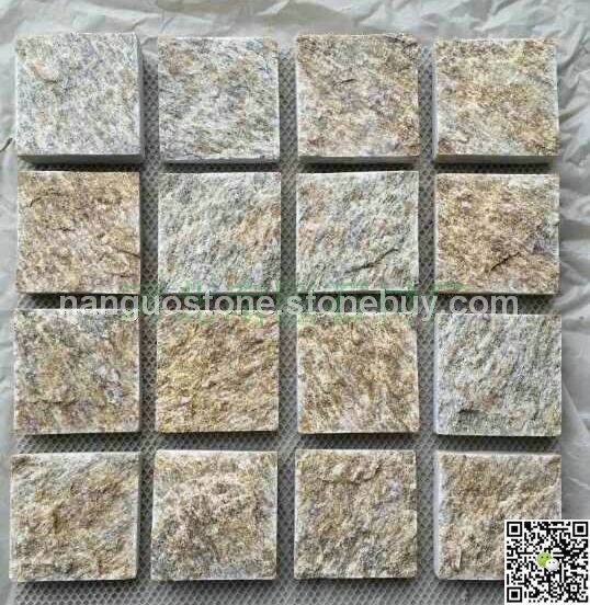 黃木紋方塊貼