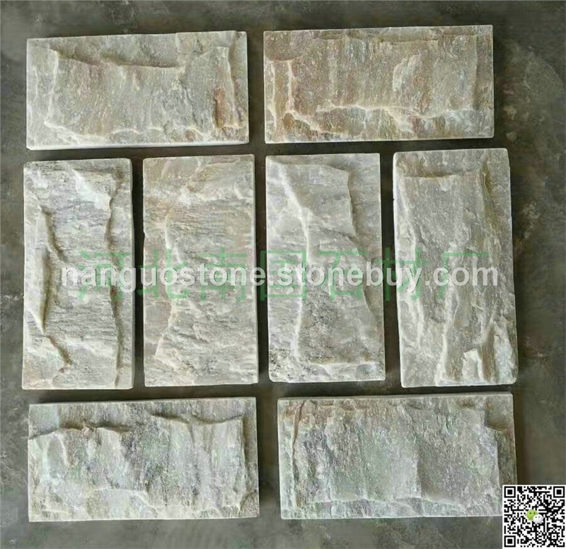浅色系蘑菇石 建筑外墙石