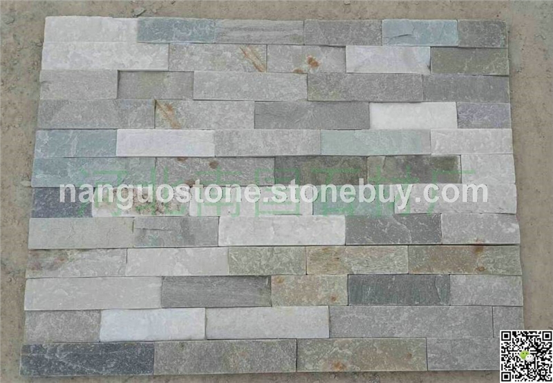 蓝灰板胶粘板 室内背景装饰石材