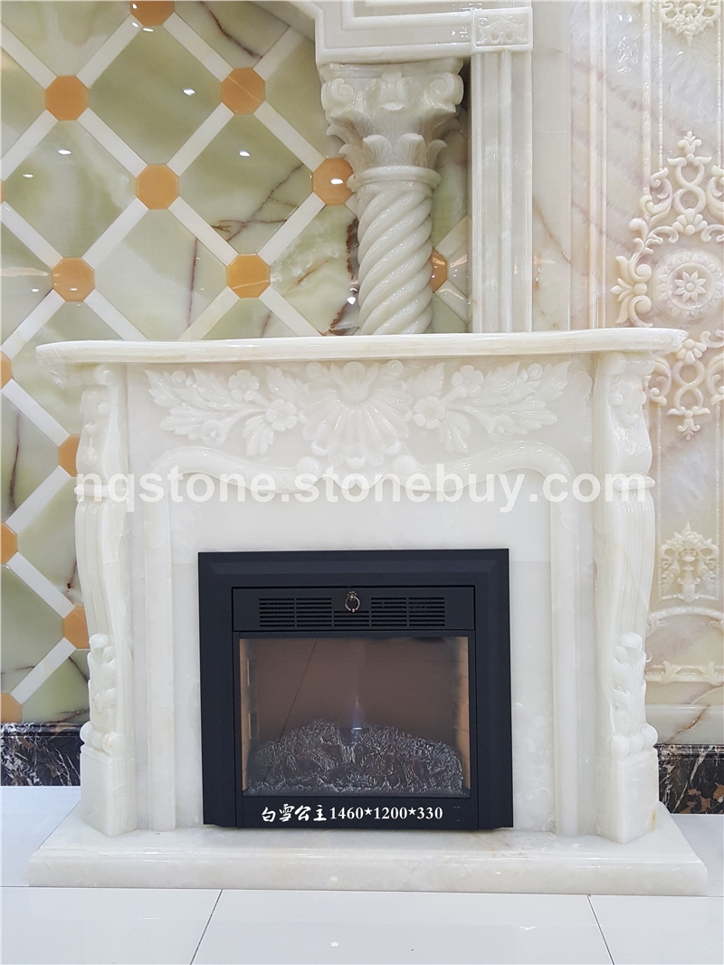 白雪公主雕刻壁炉ONYX FIREPLACE