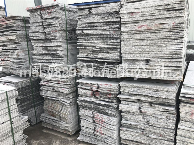 大鸿石业小铁灰石材毛板批发河南珍珠灰