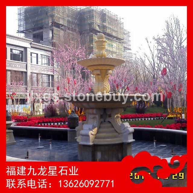 景观水钵喷泉 石材水钵 喷泉水珐雕刻  欧式庭院水钵