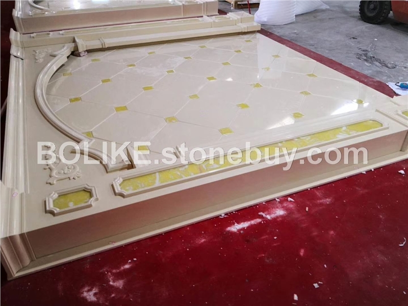 瓷砖背景墙石材罗马柱