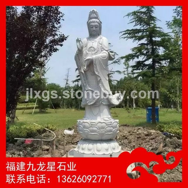 石雕观音 神佛观音雕像 大型景观观音