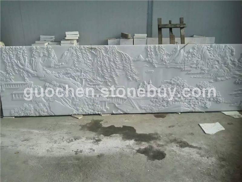 汉白玉 栏板浮雕工程案例