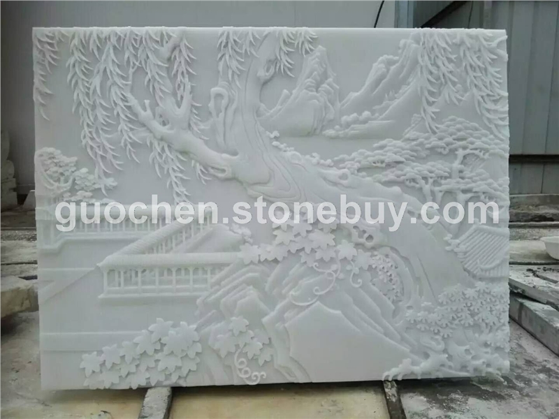 汉白玉 栏板浮雕工程案例