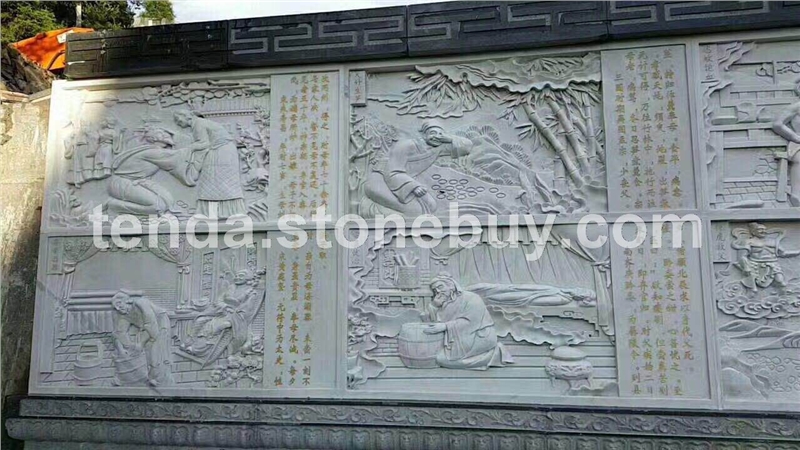 青石人物壁画雕刻