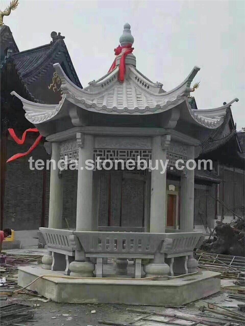 青石石凉亭