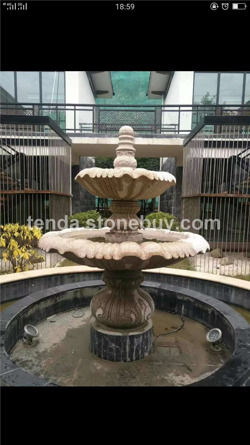 晚霞红喷泉