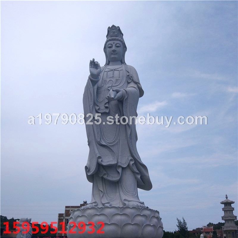 大型石雕观音_，石雕观音，大理石观音