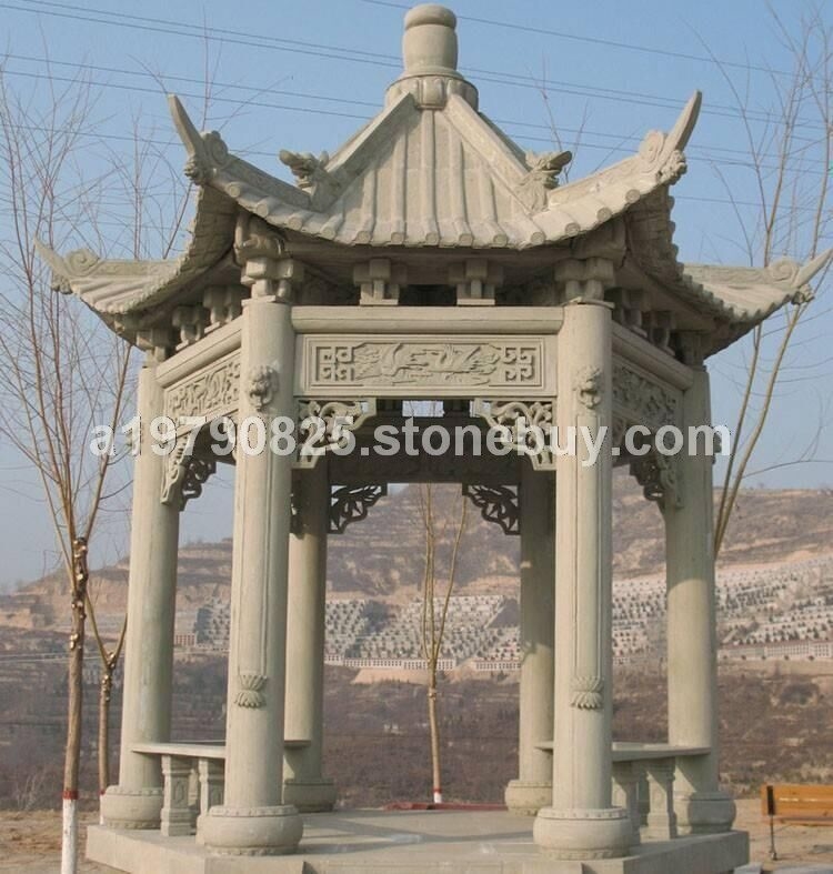 石雕凉亭，石雕凉亭，石头凉亭，凉亭