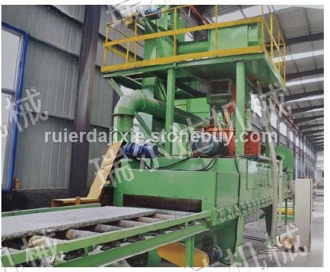 加工石材荔枝面、火烧面专业抛丸机，高效、环保、使用成本低