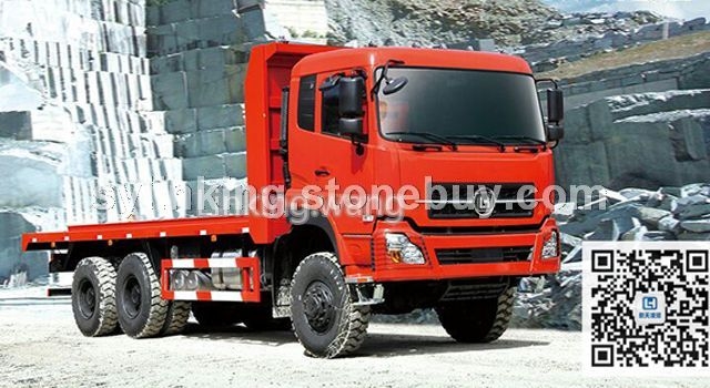 6X6六驱越野大理石荒料运输车,荒料平板运输车,石材越野平板车
