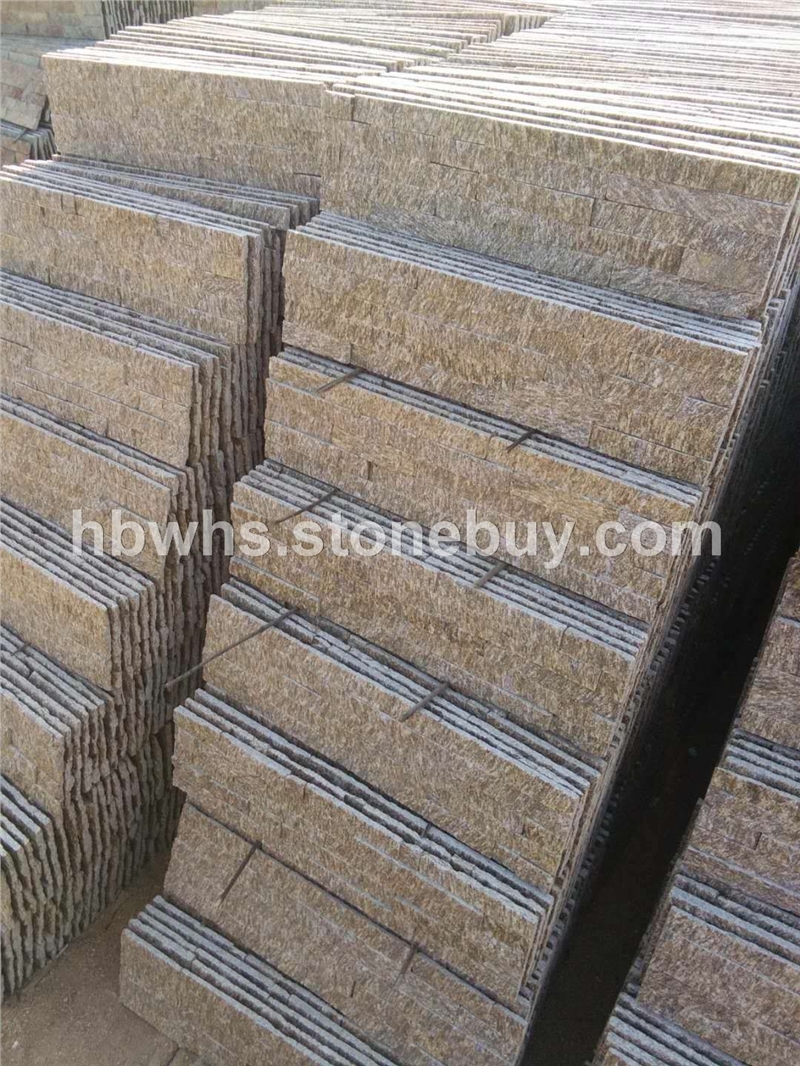 虎皮黄文化石的外墙效果