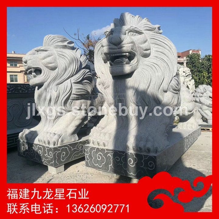专业定做门口石狮子