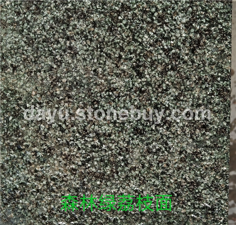 森林绿荔枝面石材