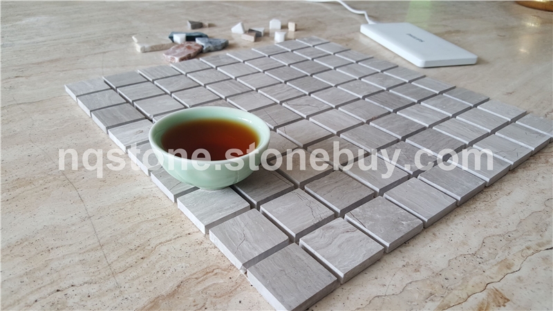 MT-014灰木纹光面马赛克MOSAIC