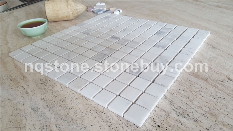 天然白色大理石马赛克mosaic tiles