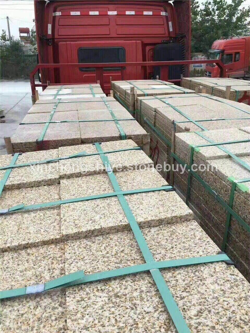 山东黄金麻大理石板材 外墙干挂地铺花岗岩石材 广场石荒料批发