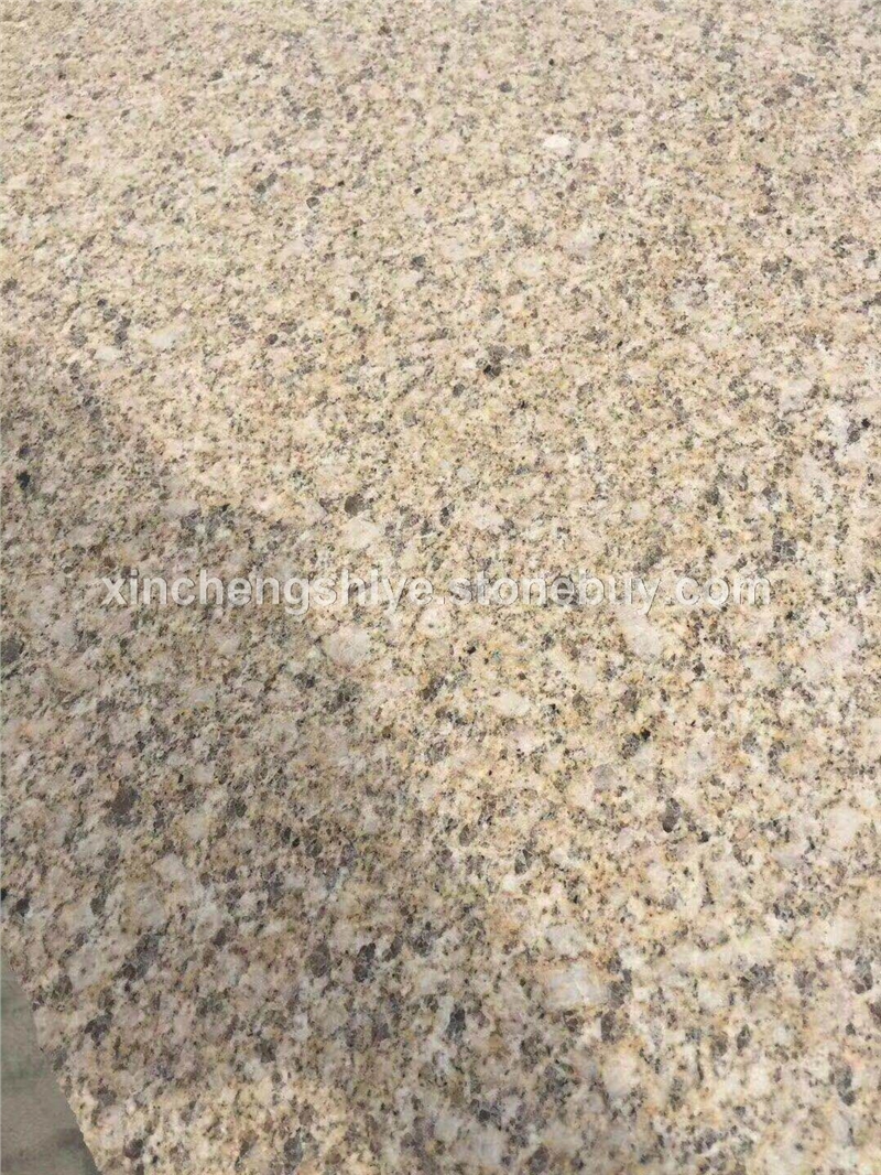 大量供应 细中花黄金麻石材 黄金麻自然面 湖北黄金麻花岗岩