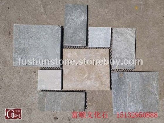 13绿色方形网贴冰裂纹