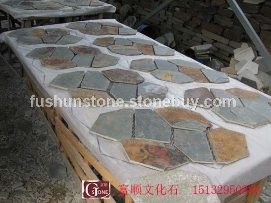 1120锈板网贴冰裂纹锈色灰色