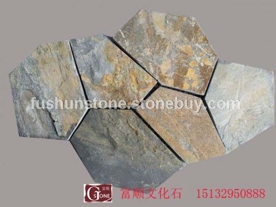 亮锈色板岩网贴冰裂纹