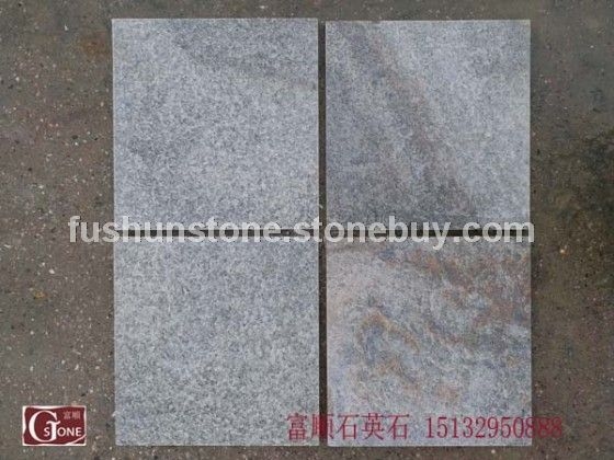 绿石英火烧+钢刷面